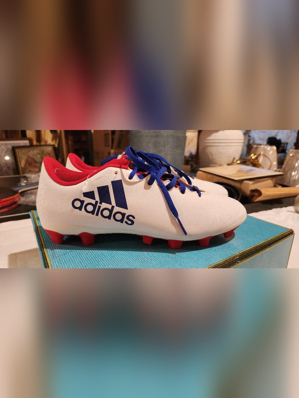 New Adidas X Soccer Indoor Shoes White Senior Size 7.5